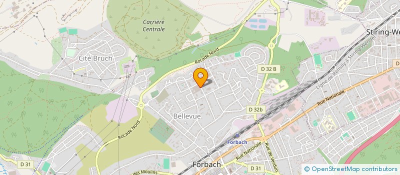 localisation de l'entreprise MNK PEINTURES ET DECORS à FORBACH