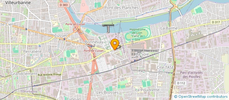 localisation de l'entreprise MNK SAS  VILLEURBANNE