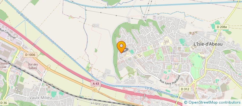 localisation de l'entreprise MNK TAXI  L'ISLE-D'ABEAU