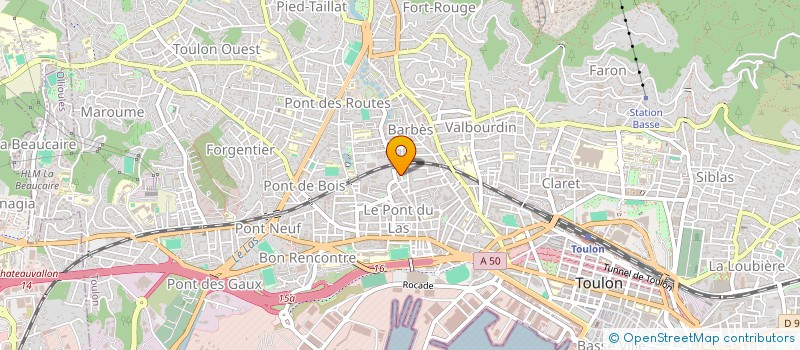 localisation de l'entreprise MNL REPASSAGE à TOULON