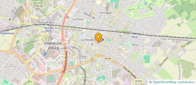 localisation de l'entreprise MNM  VILLENEUVE-D'ASCQ