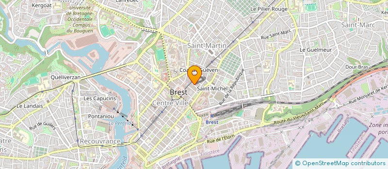 localisation de l'entreprise MNM BRETAGNE  BREST