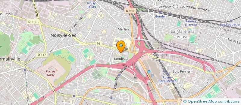 localisation de l'entreprise MNM IMMOBILIA à NOISY-LE-SEC