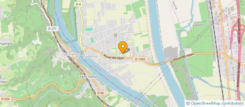 localisation de l'entreprise MNMA INVEST  SABLONS