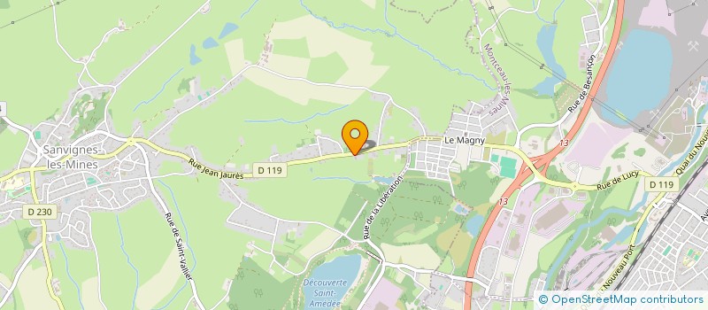 localisation de l'entreprise MNO à SANVIGNES-LES-MINES