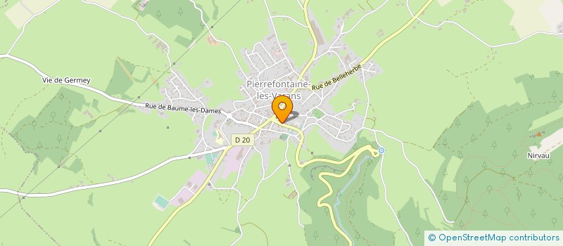 localisation de l'entreprise MNP à PIERREFONTAINE LES VARANS