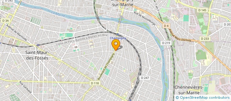 localisation de l'entreprise MNP GYM FITNESS à SAINT-MAUR-DES-FOSSES