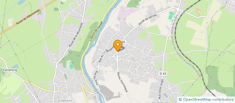 localisation de l'entreprise MNP'INVEST  COMMELLE-VERNAY