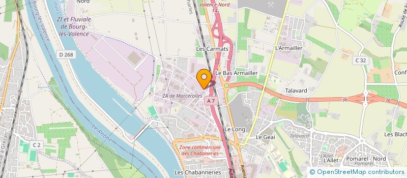 localisation de l'entreprise MNR  BOURG-LES-VALENCE