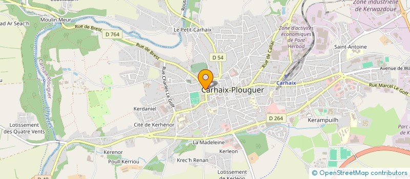 localisation de l'entreprise MNR FINANCES à CARHAIX-PLOUGUER