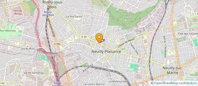 localisation de l'entreprise MNRJ à NEUILLY-PLAISANCE
