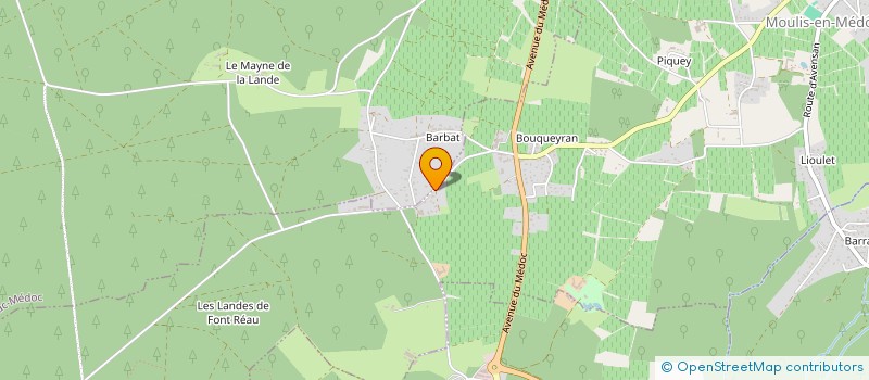 localisation de l'entreprise MNRJ CONCEPT  MOULIS-EN-MEDOC