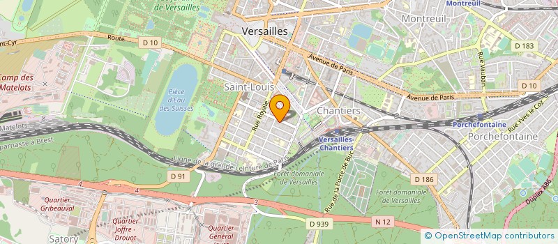 localisation de l'entreprise MNS ANJOU à VERSAILLES