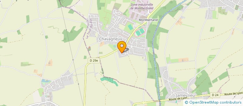 localisation de l'entreprise MNS LOC  CHARVIEU-CHAVAGNEUX