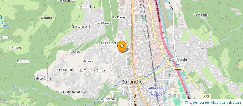 localisation de l'entreprise MNS PERRIN à SALLANCHES