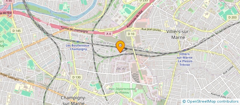 localisation de l'entreprise MNT à CHAMPIGNY-SUR-MARNE