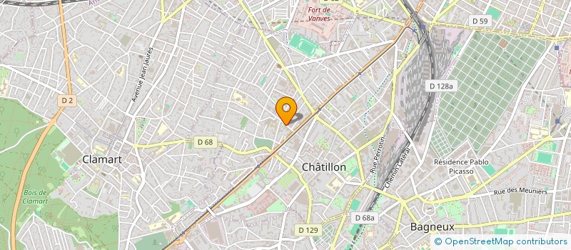 localisation de l'entreprise MNT PROD à CHATILLON