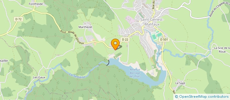 localisation de l'entreprise MNTECH  SAINT-GENEST-MALIFAUX