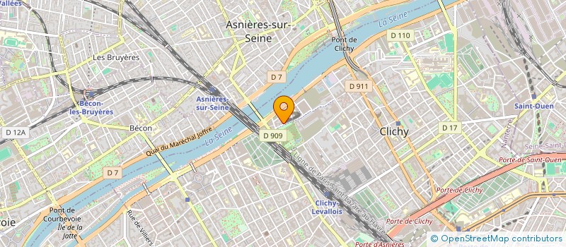 localisation de l'entreprise MNTRANSPORT à CLICHY