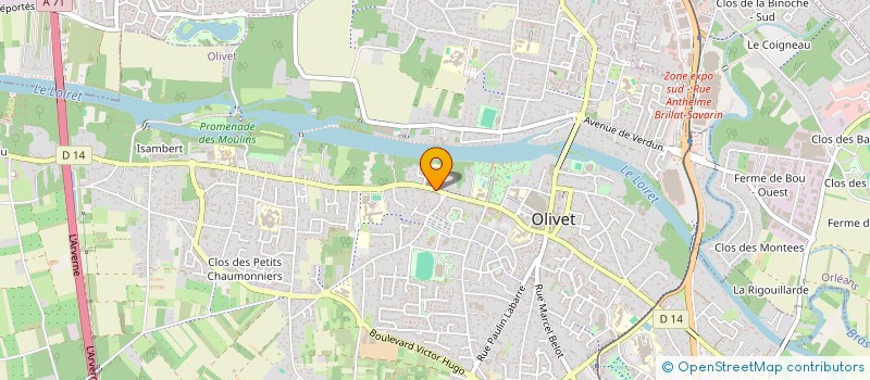 localisation de l'entreprise MNTSASU  OLIVET