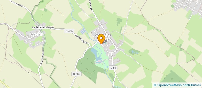 localisation de l'entreprise MNZ IMMO à VENDEGIES-AU-BOIS