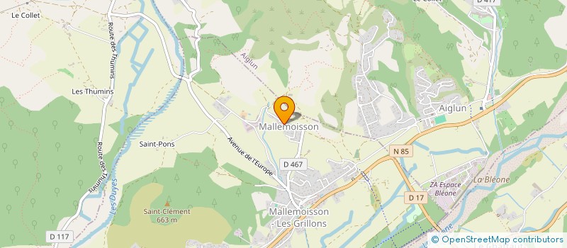 localisation de l'entreprise MO CRUISHLE  MALLEMOISSON