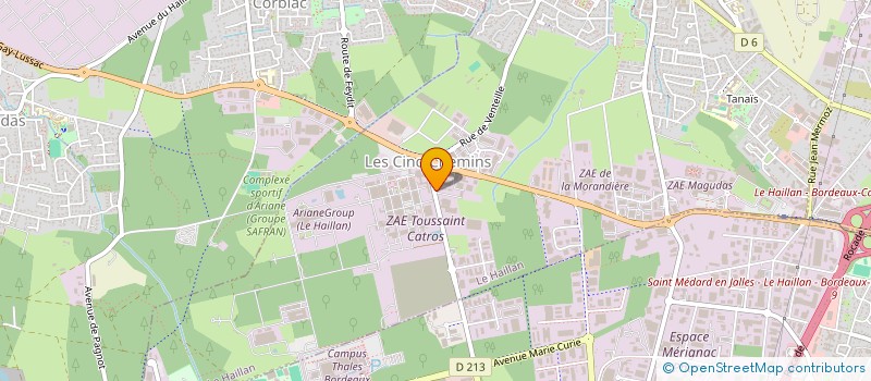 localisation de l'entreprise MO.DEL  LE HAILLAN