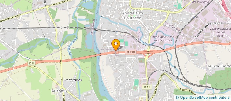 localisation de l'entreprise MO DESIGN & DECORATION  ANDREZIEUX-BOUTHEON