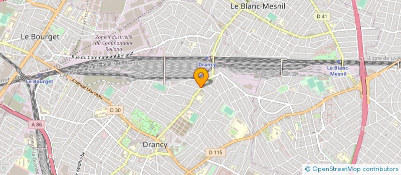 localisation de l'entreprise MO FRET TRANSPORT SERVICES à DRANCY