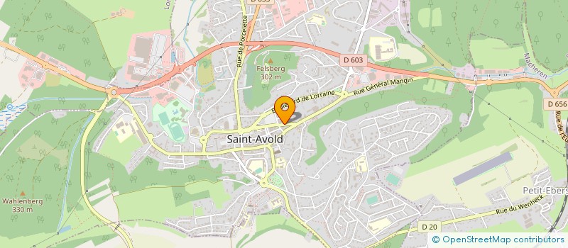 localisation de l'entreprise MO GROUPE à SAINT-AVOLD