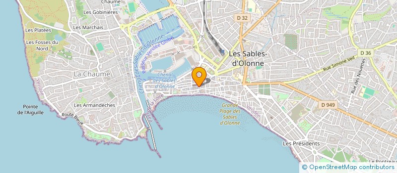 localisation de l'entreprise MO-OPTIK  LES SABLES D'OLONNE