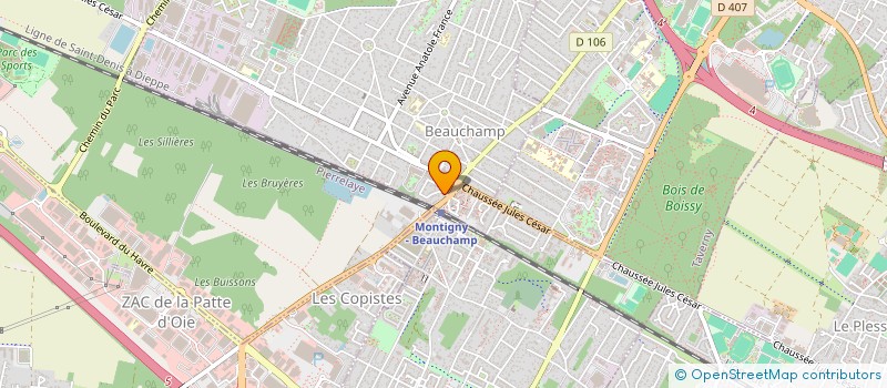 localisation de l'entreprise MO RE MA VIDEO  BEAUCHAMP