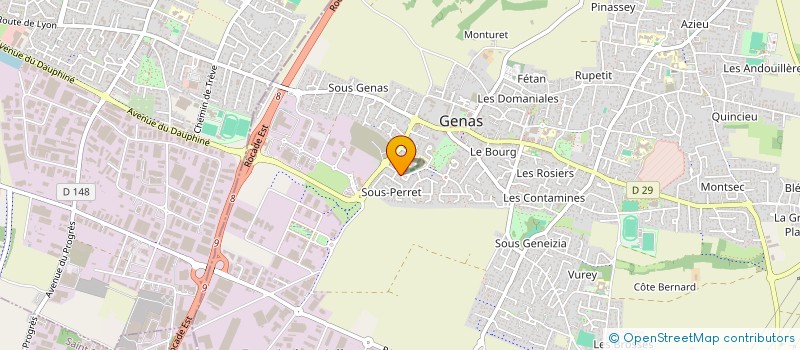 localisation de l'entreprise MO TAXI à GENAS