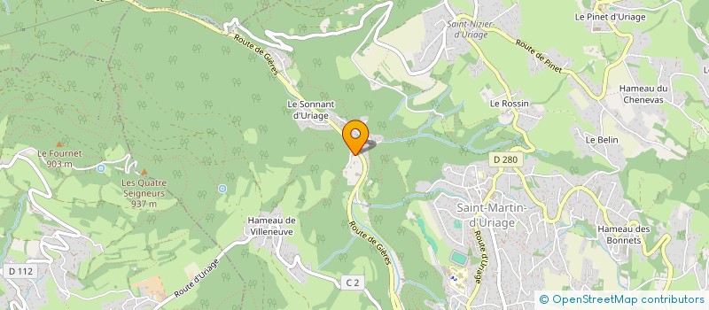 localisation de l'entreprise MO'V  SAINT-MARTIN-D'URIAGE