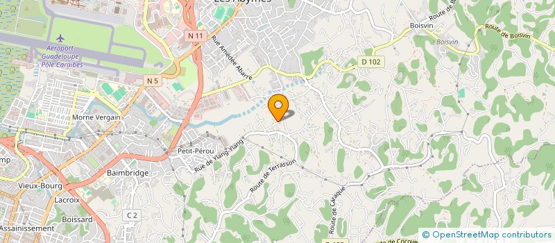 localisation de l'entreprise MO'ZAIK BUNGALOWS à LES ABYMES