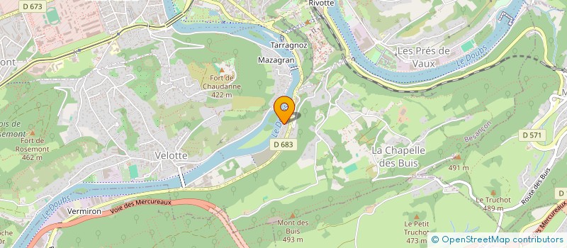 localisation de l'entreprise MO2C  BESANCON