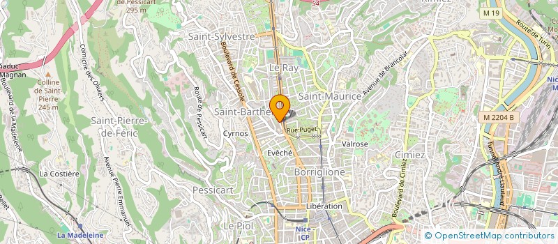localisation de l'entreprise MOA IMMO à NICE