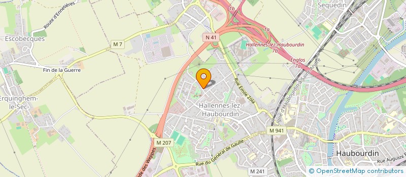 localisation de l'entreprise MOA INVEST  HALLENNES-LEZ-HAUBOURDIN