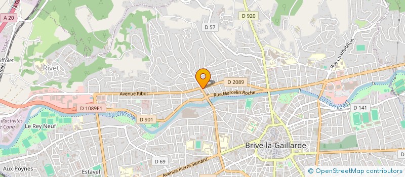 localisation de l'entreprise MOA MAITRISE D'OEUVRE à BRIVE-LA-GAILLARDE