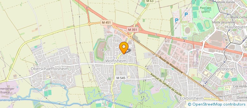 localisation de l'entreprise MOAH  WOLFISHEIM