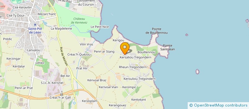 localisation de l'entreprise MOAL KERONVEL  SAINT-POL-DE-LEON