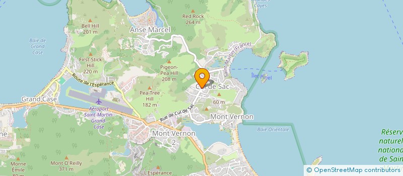 localisation de l'entreprise MOANA à SAINT MARTIN