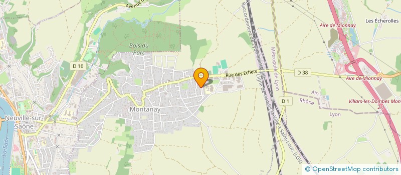 localisation de l'entreprise MOANA  MONTANAY