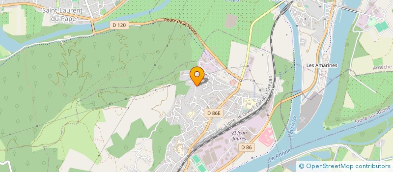 localisation de l'entreprise MOANA  LA VOULTE-SUR-RHONE