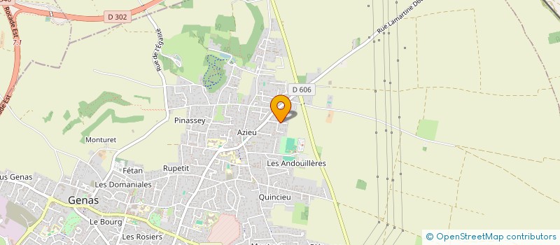 localisation de l'entreprise MOANA  GENAS