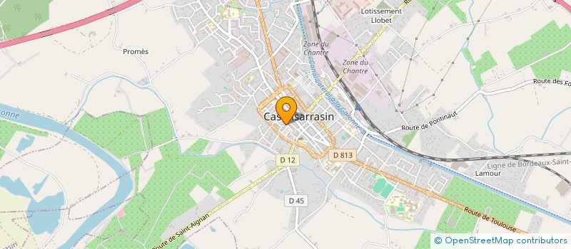 localisation de l'entreprise MOANA CARE  CASTELSARRASIN