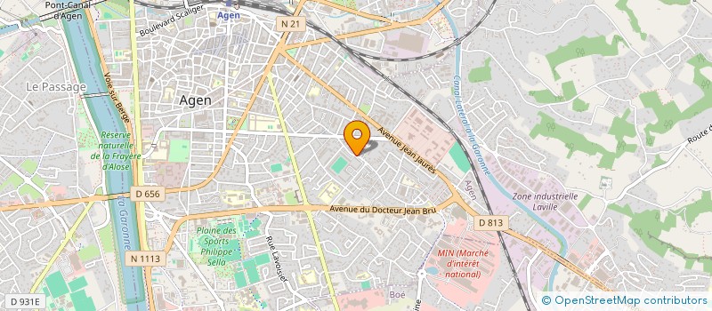 localisation de l'entreprise MOANA INVEST  AGEN