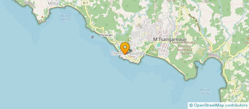 localisation de l'entreprise MOANA INVEST HOLDING à M'TSANGAMOUJI