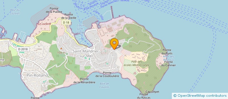 localisation de l'entreprise MOANA MISTRAL CLUB à SAINT-MANDRIER-SUR-MER
