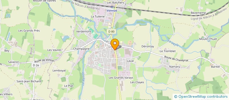 localisation de l'entreprise MOANNA à VONNAS